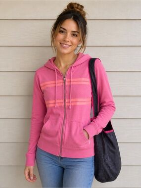 Victoria’s Secret Pink Zip Up Hoodie S & VSX Tote Bag Bundle S Casual Streetwear